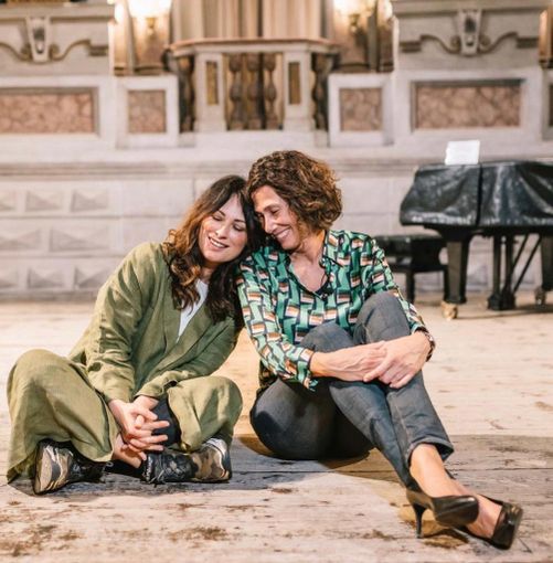 Chiara Buratti e Roberta Bellesini durante le prove a Mantova