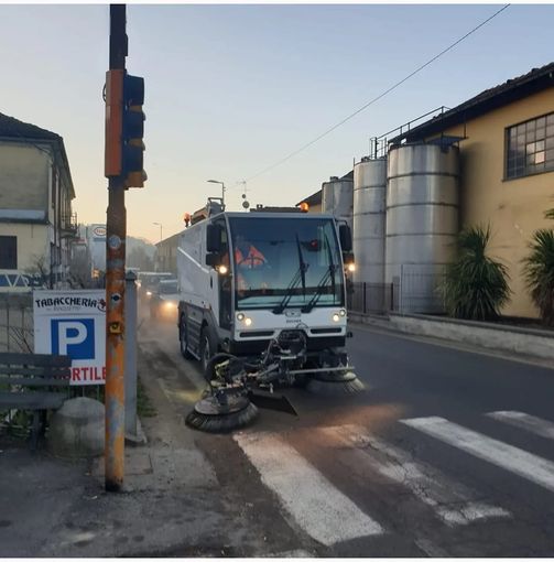 La nuova spazzatrice