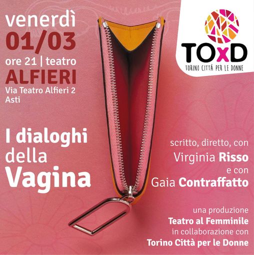 Dopo il botta e risposta mediatico, per 'I dialoghi della vagina' si aprono le porte dell'Alfieri Dopo il botta e risposta mediatico, per 'I dialoghi della vagina' si aprono le porte dell'Alfieri
