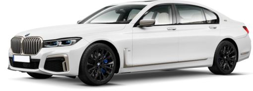 Nell'immagine, d'archivio, una BMW serie 7 come quella su cui viaggiava il nomade denunciato