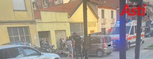 Incidente tra auto e moto in corso Don Minzoni. Sul posto 118 e polizia municipale