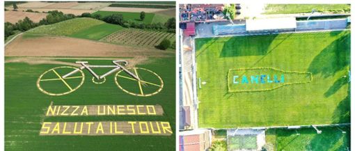 L'Astigiano si 'veste' di giallo per celebrare il passaggio del Tour de France L'Astigiano si 'veste' di giallo per celebrare il passaggio del Tour de France