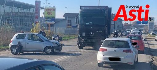Incidente stradale in corso Alessandria Incidente stradale in corso Alessandria