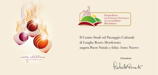 Natale 2023: gli auguri del Centro Studi per il Paesaggio Culturale di Langhe Roero Monferrato