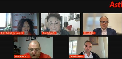 Un frame della trasmissione in diretta