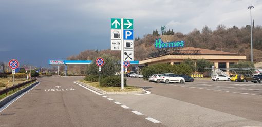Un'area di servizio autostradale (immagine dal web)