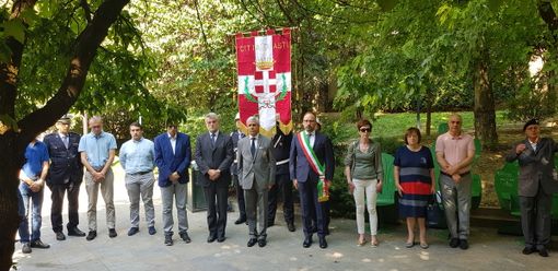 Cerimonia astigiana per onorare la memoria di Mauro Alganon