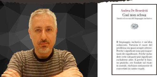 Andrea De Benedetti con il suo libro "Così non schwa" Andrea De Benedetti con il suo libro "Così non schwa"