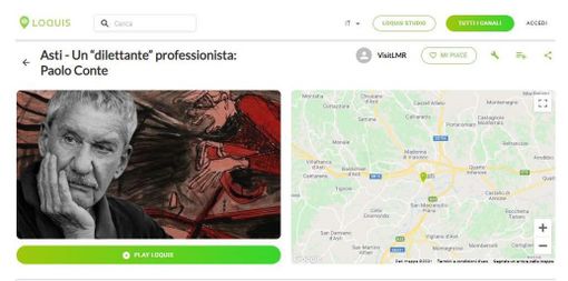 La scheda dedicata a Paolo Conte sul nuovo canale Visit LMR, The Home of BuonVivere La scheda dedicata a Paolo Conte sul nuovo canale Visit LMR, The Home of BuonVivere