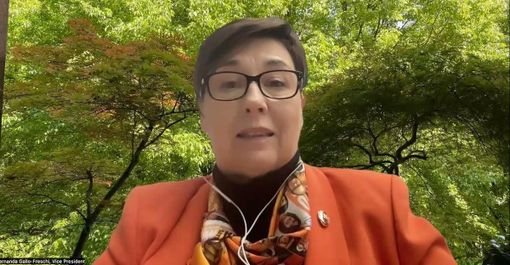 Fernanda Gallo Freschi, presidente dello Zonta International e ospite d'onore dell'appuntamento astigiano