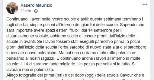 Rasero sul degrado di alcune scuole: &quot;Non corriamo dietro le polemiche, pensiamo ai nostri ragazzi&quot;