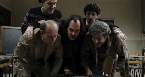 Un'immagine di scena tratta da &quot;Comedians&quot;