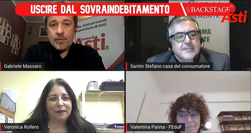 Un fermo immagine tratto dal video incontro trasmesso in diretta ieri pomeriggio