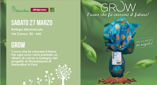 Sabato 27 marzo una giornata speciale alla Bottega Rava e Fava per l'uovo Grow