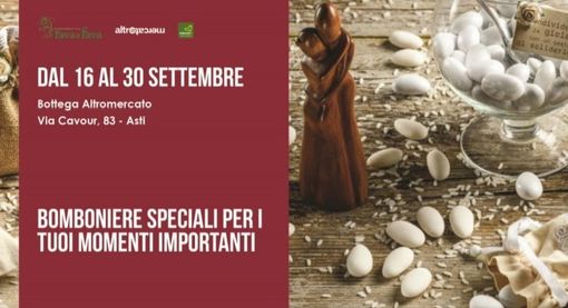 Spazio alle bomboniere eque e solidali alla bottega Rava e Fava di via Cavour Spazio alle bomboniere eque e solidali alla bottega Rava e Fava di via Cavour