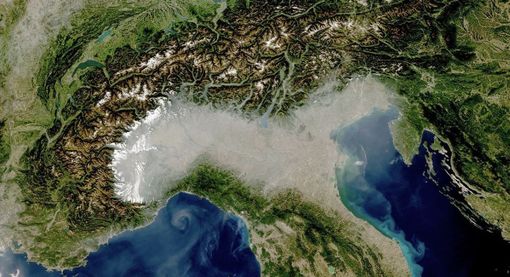L'inquinamento nella pianura padana visto dai satelliti NASA