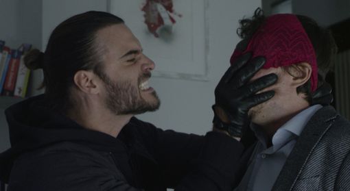 Giulio Berruti (a sinistra) e Andrea Bosca in una scena del cortometraggio