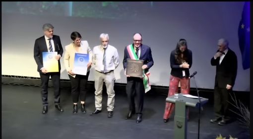 Un momento della cerimonia di premiazione