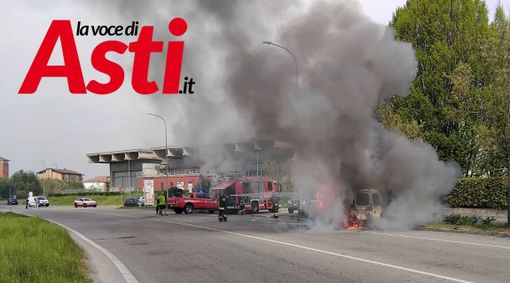 Immagini relative l'incendio