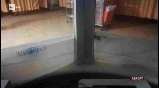 Un frame tratto dal video della trasmissione