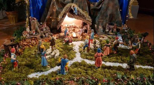 Uno dei presepi in mostra ad Antignano Uno dei presepi in mostra ad Antignano