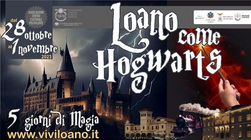 "Loano come Hogwarts", cinque giornate di magia con il più grande raduno d'Italia per gli amanti di Harry Potter "Loano come Hogwarts", cinque giornate di magia con il più grande raduno d'Italia per gli amanti di Harry Potter