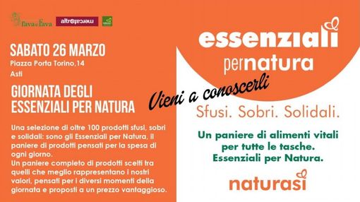 La locandina dell'iniziativa "Essenziali per natura"