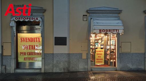 Asti perde un'altra attività storica: anche l'Ortopedia Bodritti sta per 'abbassare le serrande' Asti perde un'altra attività storica: anche l'Ortopedia Bodritti sta per 'abbassare le serrande'