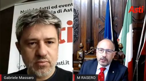 Uno screenshot tratto dalla video intervista al sindaco Rasero
