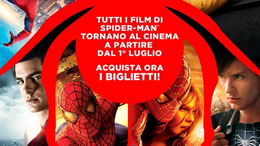 Questa settimana al cinema tornano in sala tutti i film su Spiderman
