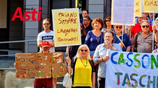Il presidio del Comitato "Tari Giusta" lunedì scorso