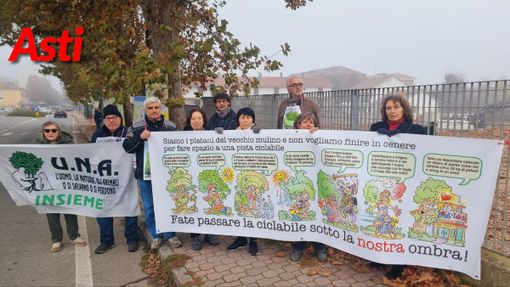Il comitato ad un sit in delle scorse settimane
