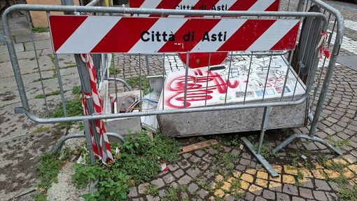 La centralina elettrica in piazza Statuto La centralina elettrica in piazza Statuto