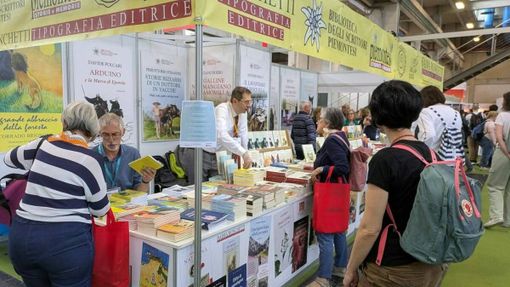 Lo stand Baima Ronchetti al Salone del Libro di Torino
