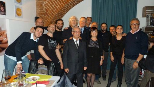 Foto di gruppo per l'associazione Amici della Lucania