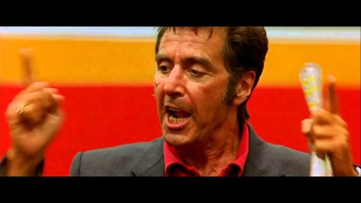 Al Pacino motivatore nel film "Ogni maledetta domenica" Al Pacino motivatore nel film "Ogni maledetta domenica"