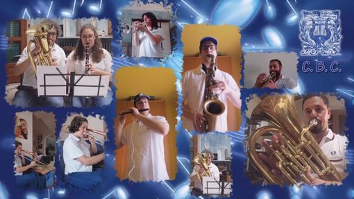 Foto delle prove durante il lockdown