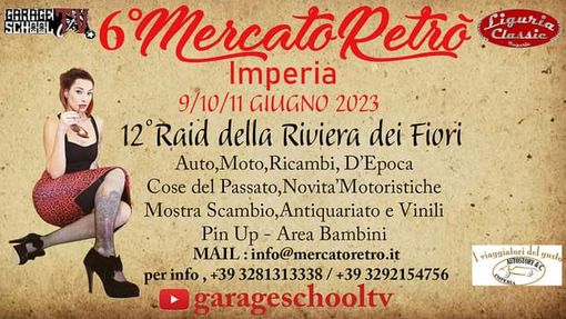 Dal 9 all'11 giugno a Imperia tornerà l'appuntamento con il 'Mercatoretro’