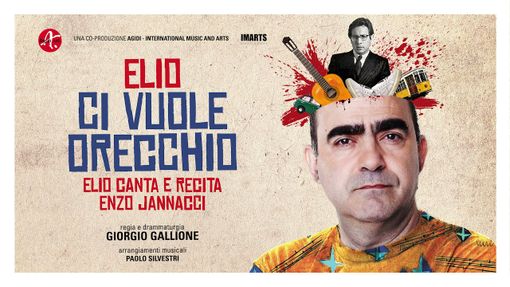 La locandina dello spettacolo che vedrà protagonista Elio La locandina dello spettacolo che vedrà protagonista Elio