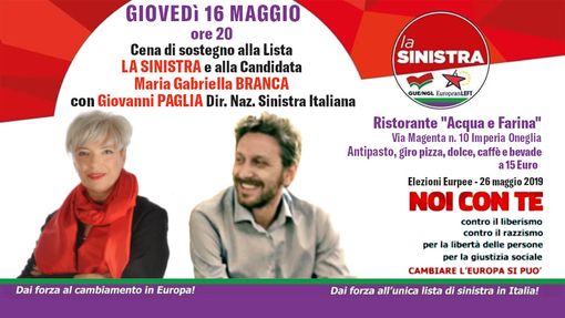 Elezioni europee, la candidata Maria Gabriella Branca e Giovanni Paglia trattano il tema del dumping sociale Elezioni europee, la candidata Maria Gabriella Branca e Giovanni Paglia trattano il tema del dumping sociale