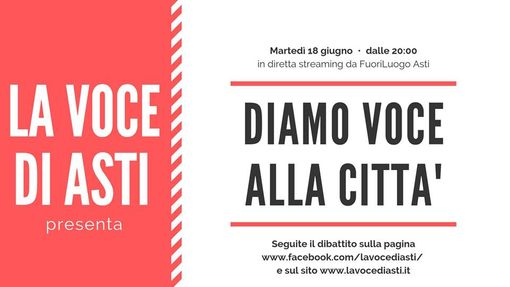 Diamo VOCE alla città: la nostra trasmissione in onda domani alle 13