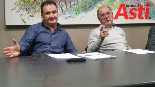 Ernestino Laiolo (a sinistra) con il presidente Giordano