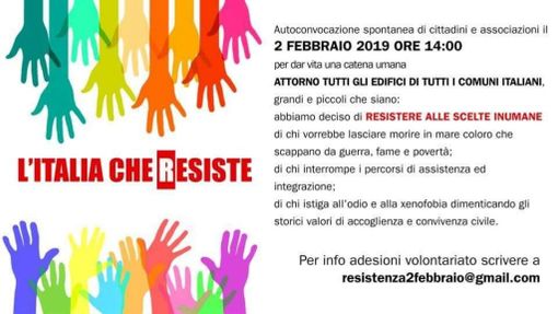 Il 2 febbraio ad Asti scende in piazza "L' Italia che resiste"
