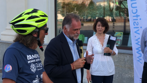 Teresio Panzera con il ministro Massimo Garavaglia Teresio Panzera con il ministro Massimo Garavaglia