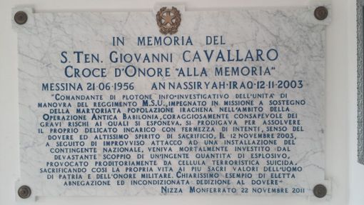 La targa su Nassirya