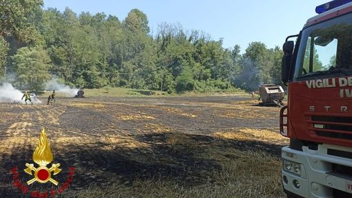 Incendio sterpaglie a Castiglione rischia di allargarsi al bosco vicino. Pronto l'intervento dei vigili del fuoco Incendio sterpaglie a Castiglione rischia di allargarsi al bosco vicino. Pronto l'intervento dei vigili del fuoco