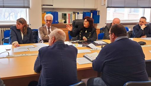 Immagini della riunione svoltasi stamattina in prefettura Immagini della riunione svoltasi stamattina in prefettura