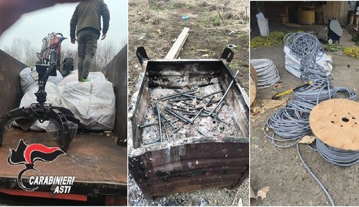 Maxisequestro di "oro rosso" ad Asti: recuperati 40 quintali di rame