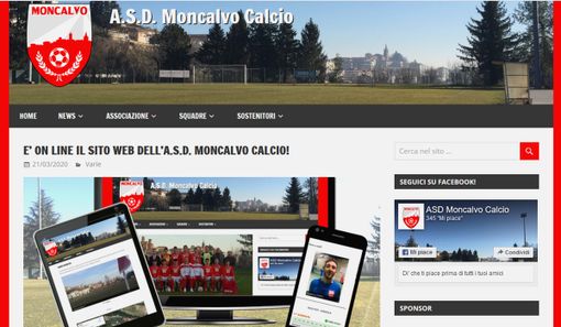 Il Moncalvo calcio scende in campo ma... sul web. Lanciato in queste ore il sito ufficiale www.moncalvocalcio.it