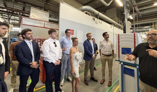 Un momento della visita